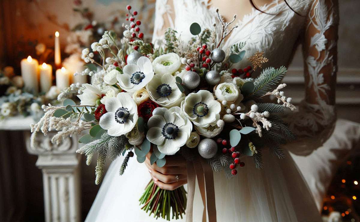 Come posso coordinare il mio bouquet con l'abito da sposa?