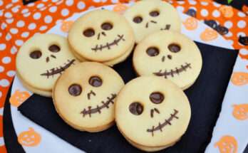 Biscotti di halloween raffiguranti Jack o'lantern