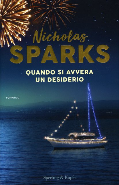 Copertina del romanzo "Quando si avvera un desiderio" di Nicholas Sparks