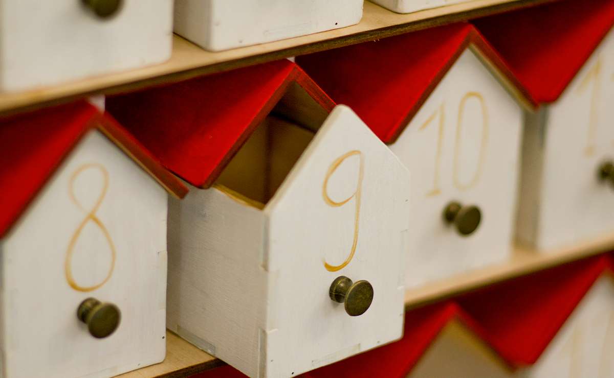 calendario dell'avvento personalizzato ecosostenibile