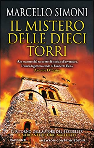 Copertina del romanzo "Il mistero delle dieci torri" di Marcello Simoni