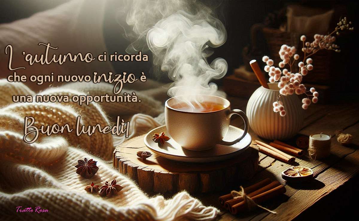 L’autunno ci ricorda che ogni nuovo inizio è una nuova opportunità. Buon lunedì!