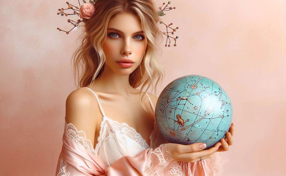 Ragazza che tiene in mano un mappamondo