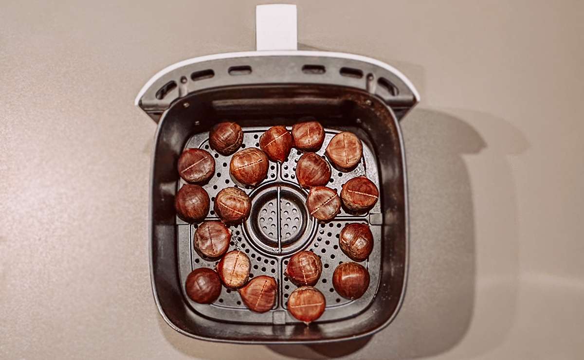 preparare le castagne nella friggitrice ad aria