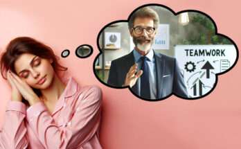 donna dorme e sogna il datore di lavoro