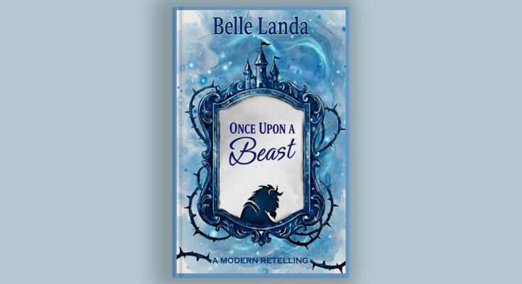 mockup libro con copertina di once upon a beast